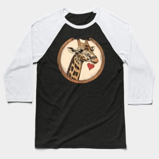 Giraffe Design Lover Baseball T-Shirt